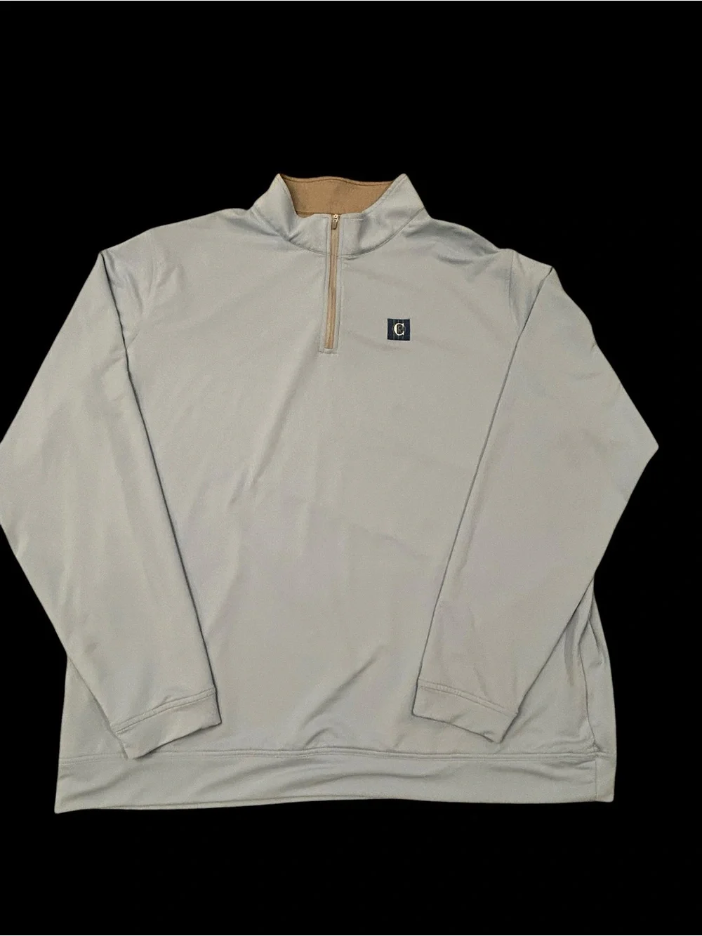 Peter Millar Quarter Zip Pullover Light Blue 3XL Stretch Captrust Logo Men’s
